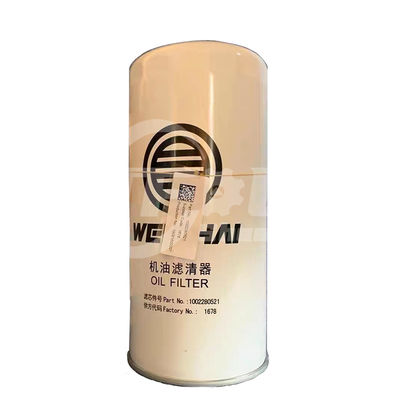 Oliefilters 1002280521 voor Sinotruk Howo Truck WEICHAI Motoronderdelen